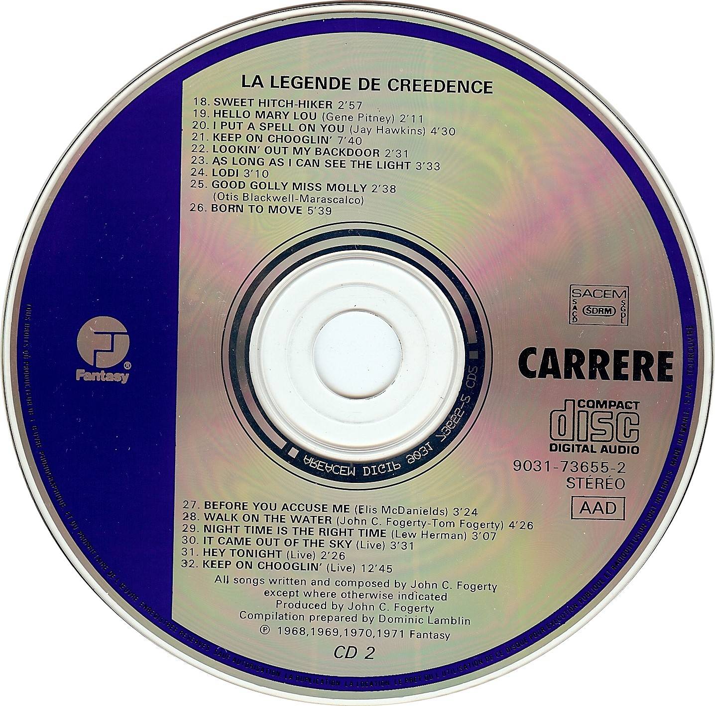 Creedence Clearwater Revival La Legende De Creedence [cd2 fr]